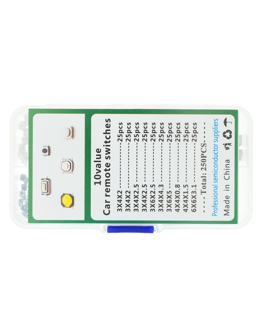 Набор кнопок типа SMD (250шт.)