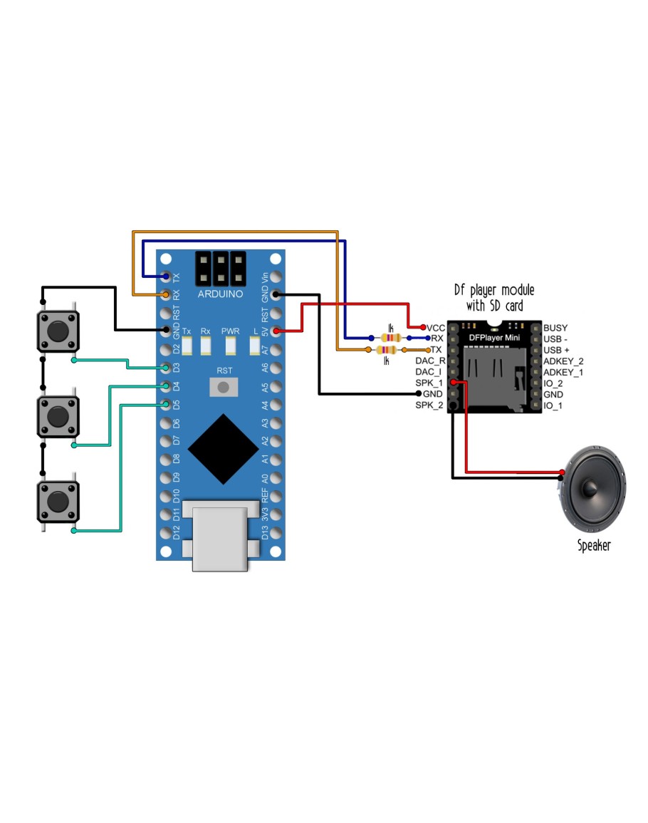 Модуль MP3 плеера (мини) | купить на сайте arduinoshop
