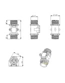 Датчик расхода воды YF-S201C (1/2")