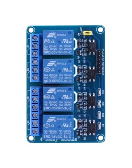 Реле электромагнитное 5V (4 канала, Low)