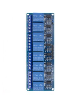 Реле электромагнитное 5V (8 каналов, Low)